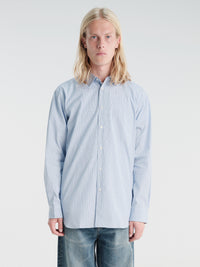 Comme des Garçons SHIRT - Woven Shirt in Blue Stripe