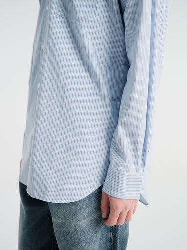 Comme des Garçons SHIRT - Woven Shirt in Blue Stripe