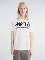 Comme des Garçons PLAY - T-Shirt in White