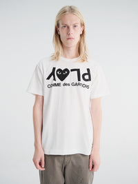 Comme des Garçons PLAY - T-Shirt in White