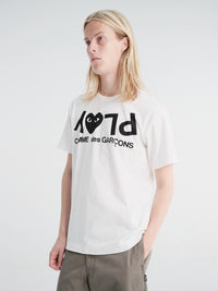 Comme des Garçons PLAY - T-Shirt in White