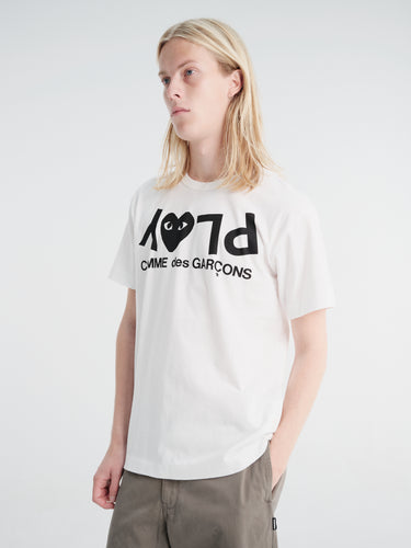 Comme des Garçons PLAY - T-Shirt in White