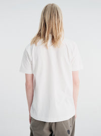 Comme des Garçons PLAY - U T-Shirt Red Emblem in White and Camo