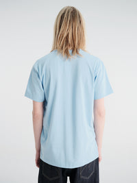 Comme des Garçons PLAY - U T-Shirt Red Emblem Knit in Blue