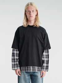 Comme des Garçons Homme - Men's T-Shirt in Black, Grey and White