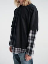 Comme des Garçons Homme - Men'S T-Shirt in Bk X Bk/Grey/W