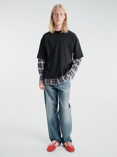 Comme des Garçons Homme - Men'S T-Shirt in Bk X Bk/Grey/W
