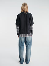 Comme des Garçons Homme - Men'S T-Shirt in Bk X Bk/Grey/W