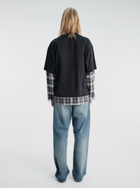 Comme des Garçons Homme - Men's T-Shirt in Black, Grey and White