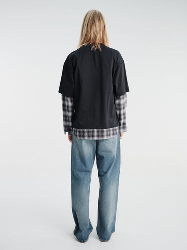 Comme des Garçons Homme - Men'S T-Shirt in Bk X Bk/Grey/W