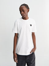 Comme des Garçons PLAY - Black Heart T-Shirt in White