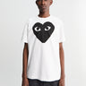 Comme des Garçons PLAY - Black Heart T-Shirt in White