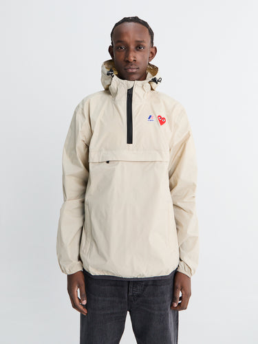 CDG x K-Way Le Vrai 3.0 Leon Jacket in Beige
