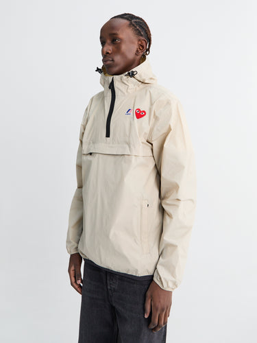 CDG x K-Way Le Vrai 3.0 Leon Jacket in Beige