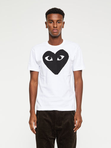 Comme des Garçons PLAY - Black Heart T-Shirt in White