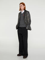 Comme des Garçons PLAY - Red Heart Sweater in Grey
