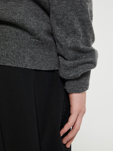 Comme des Garçons PLAY - Red Heart Sweater in Grey