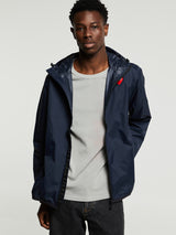 Comme des Garçons PLAY - CDG x K-Way Full Zip Packable Jacket in Navy