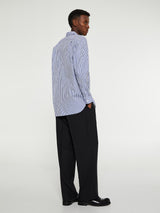 Comme des Garçons PLAY - Shirt with Black Emblem in Blue