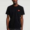 Comme des Garçons PLAY - Red Heart T-Shirt in Black