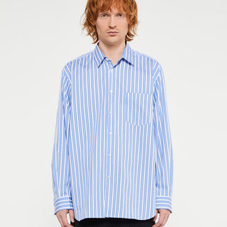 Comme des Garçons SHIRT - Forever Plain Stripe Shirt in Blue
