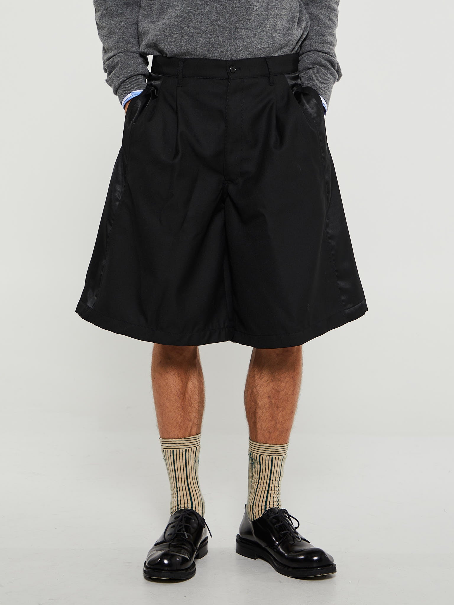 Comme des Garçons SHIRT - Woven Shorts in Black