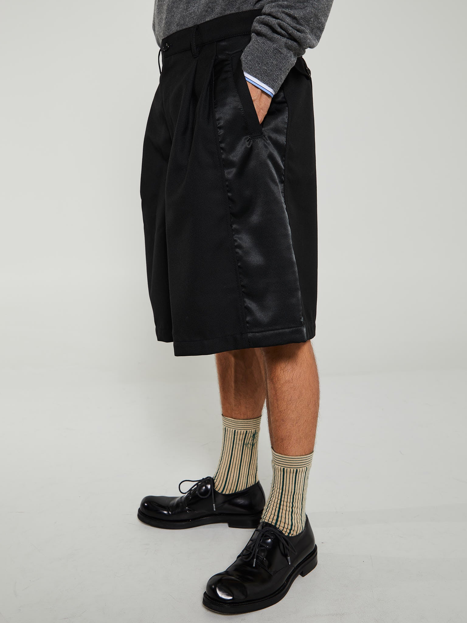 Comme des Garçons SHIRT - Woven Shorts in Black