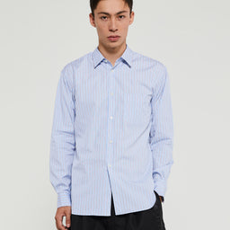 Comme des Garçons SHIRT - Woven Shirt in Blue Stripe