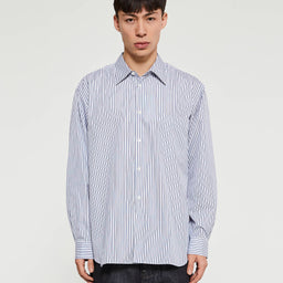 Comme des Garçons SHIRT - Striped Shirt in Light Blue