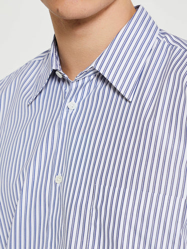 Comme des Garçons SHIRT - Striped Shirt in Light Blue