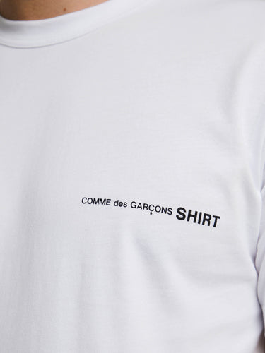 Comme des Garçons SHIRT - Mens T-Shirt Knit in White