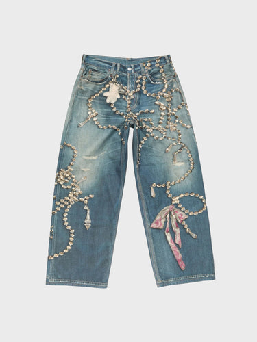 Acne Studios - 1981 U Jeans in Mid Blue