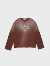 Acne Studios - Relaxed Fit Logo T-Shirt in Chocolate Brown