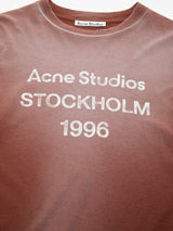 Acne Studios - Relaxed Fit Logo T-Shirt in Chocolate Brown