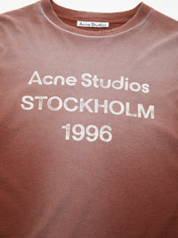 Acne Studios - Relaxed Fit Logo T-Shirt in Chocolate Brown