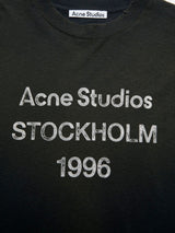 Acne Studios - Relaxed Fit Logo T-Shirt in Faded Black