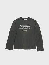 Acne Studios - Relaxed Fit Logo T-Shirt in Faded Black