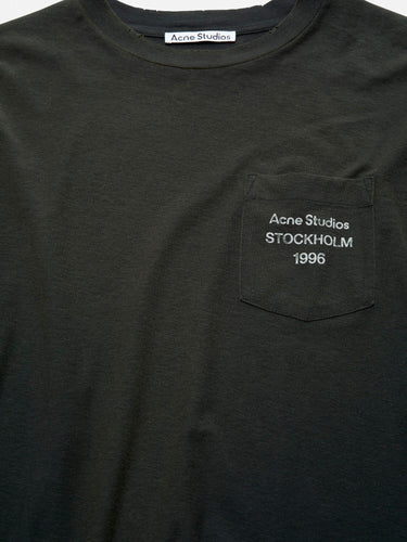 Acne Studios - Relaxed Fit Logo T-Shirt in Faded Black