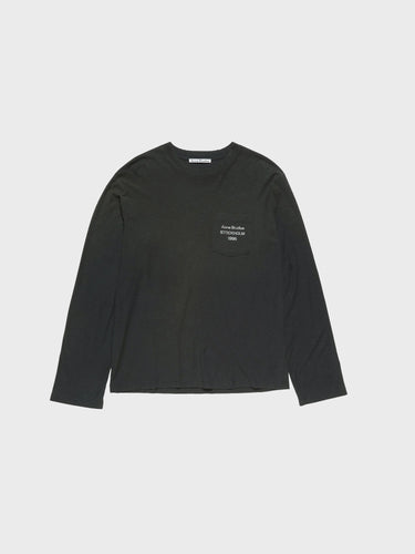 Acne Studios - Relaxed Fit Logo T-Shirt in Faded Black