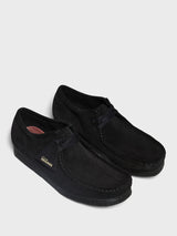 Clarks - Wallabee Shoes in Black Suede