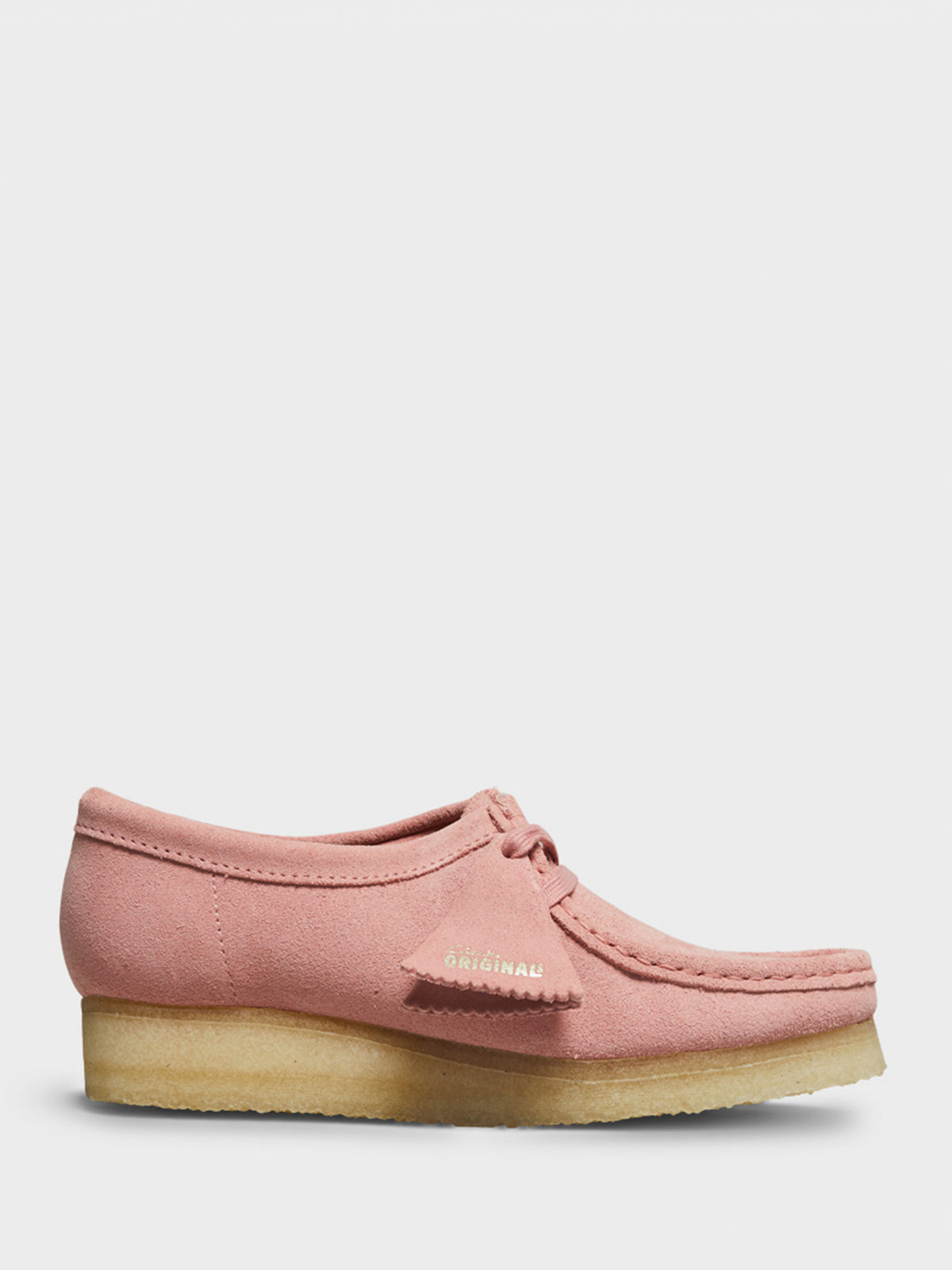 Clarks - Women's Wallabee Shoes in Blush Pink Suede