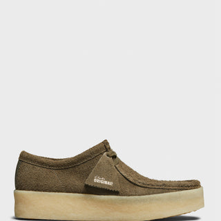 Clarks - Wallabee Cup Shoes in Pale Khaki Suede