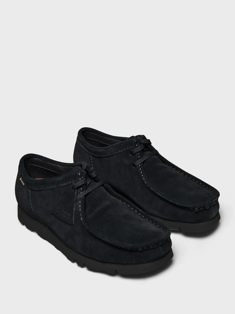 Wallabee GoreTex Shoes in Black Suede