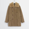Lemaire - Shearling Winter Parka Coat in Sisal