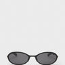 Flatlist - Cohen Sunglasses in Matte Black and Solid Black Lens