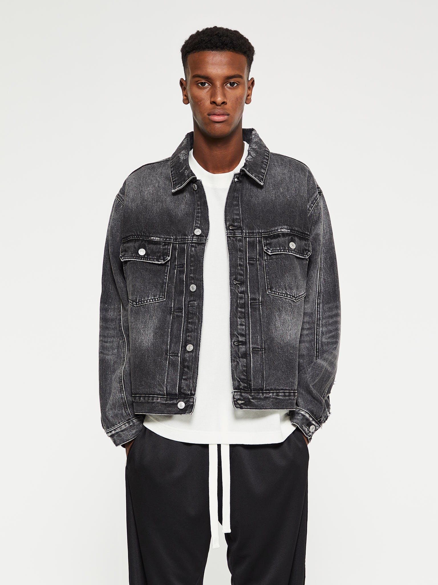 Cole Buxton - Denim Jacket in Black