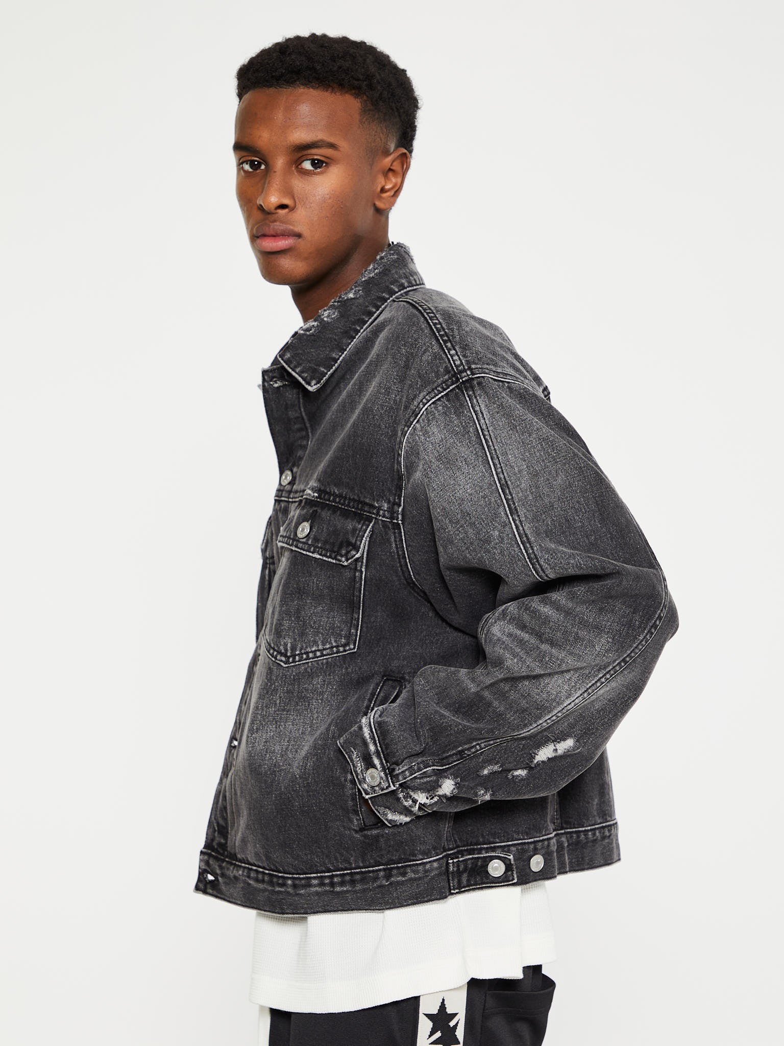 Cole Buxton - Denim Jacket in Black