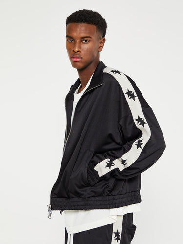 Cole Buxton - Two Star Tape Track Jacket in Black