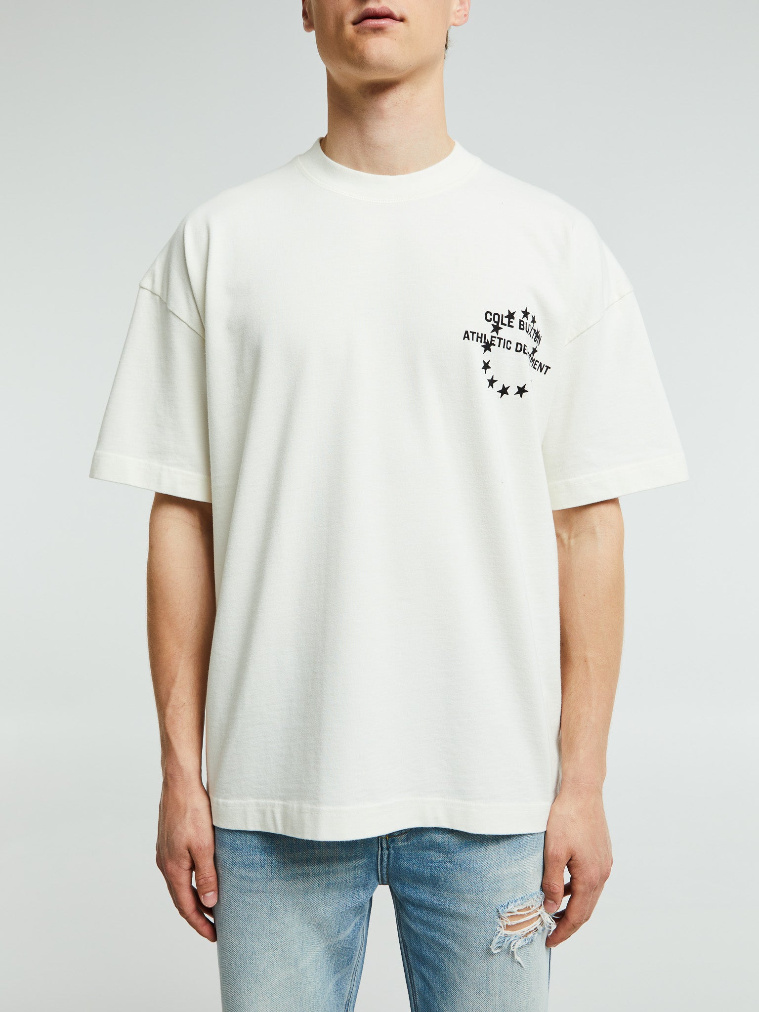 Cole Buxton - Athletic Department T-Shirt in Vintage White