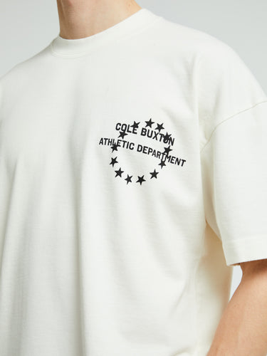 Cole Buxton - Athletic Department T-Shirt in Vintage White